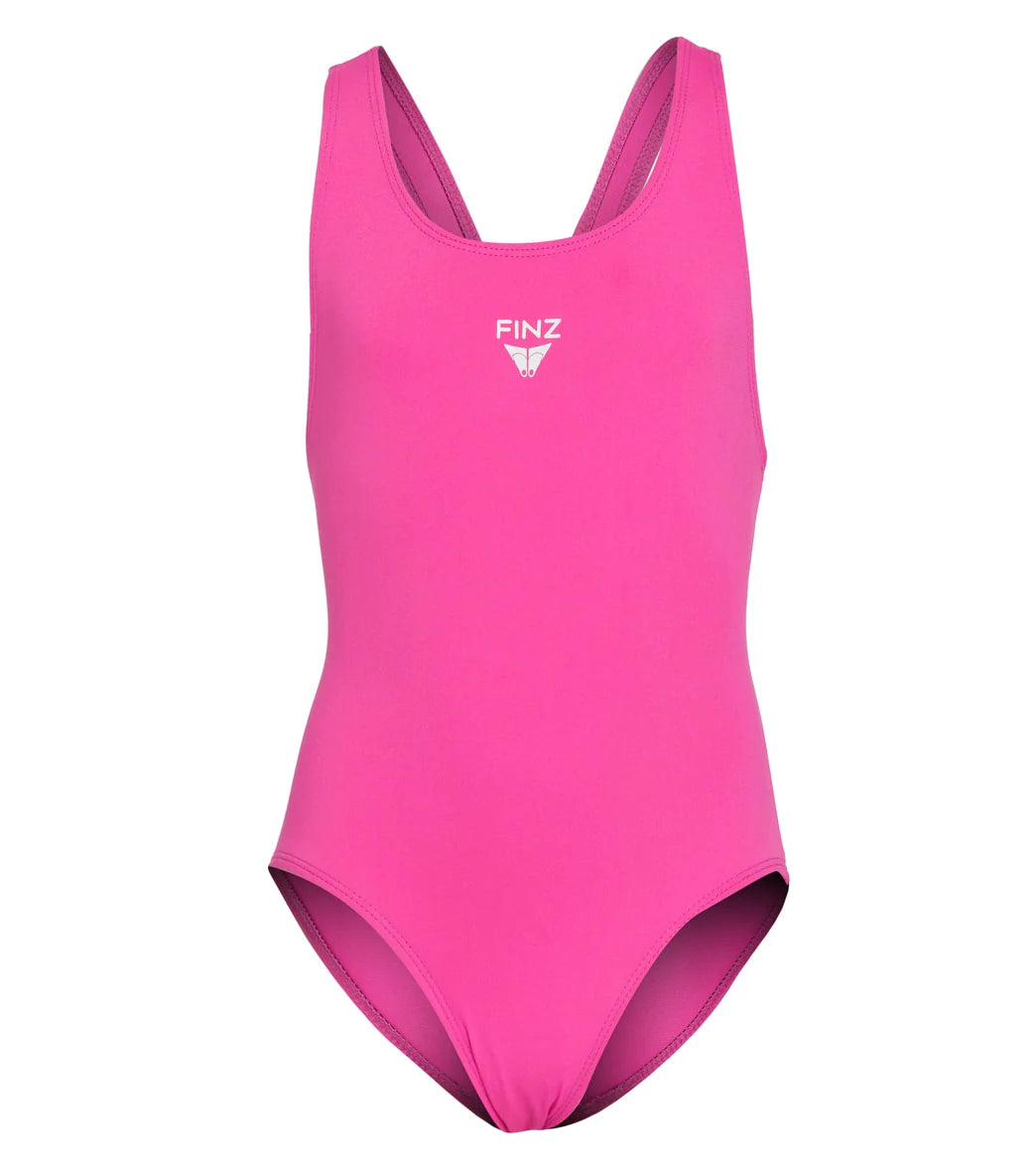 Finz Girls Swimwear One Piece Vaporback Pink Little Treasures Kids