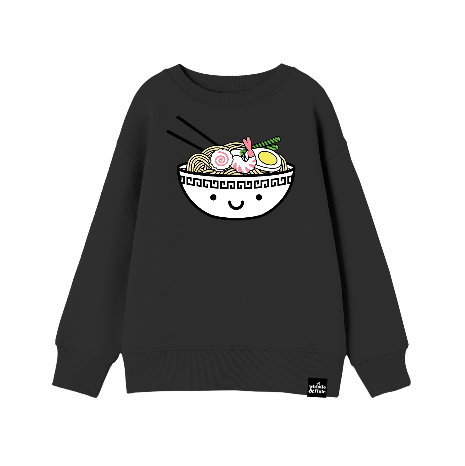 Whistle Flute Kawaii Ramen Sweatshirt Little Treasures Kids