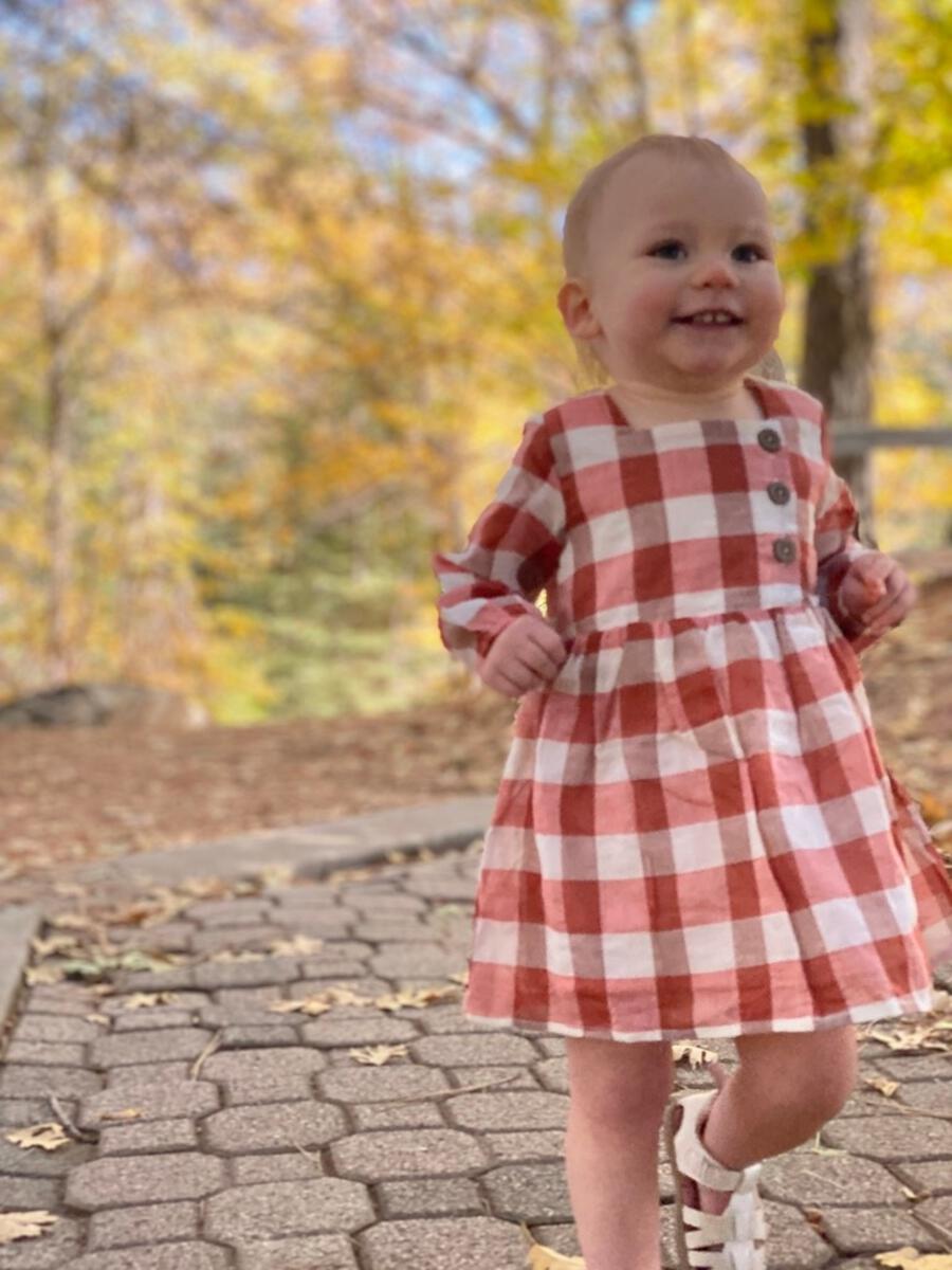 Ettie & H - Elowen Dress - Rust Plaid