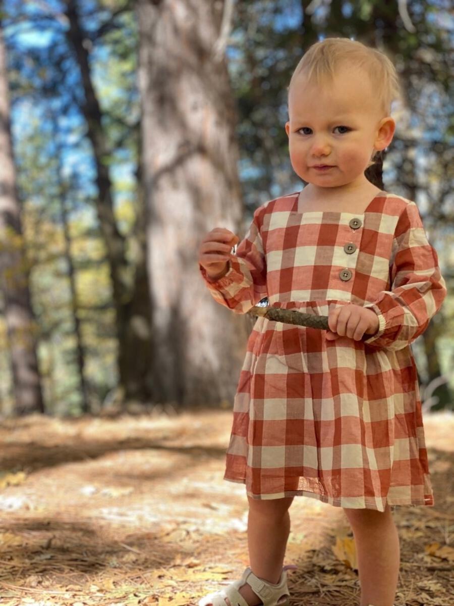 Ettie & H - Elowen Dress - Rust Plaid