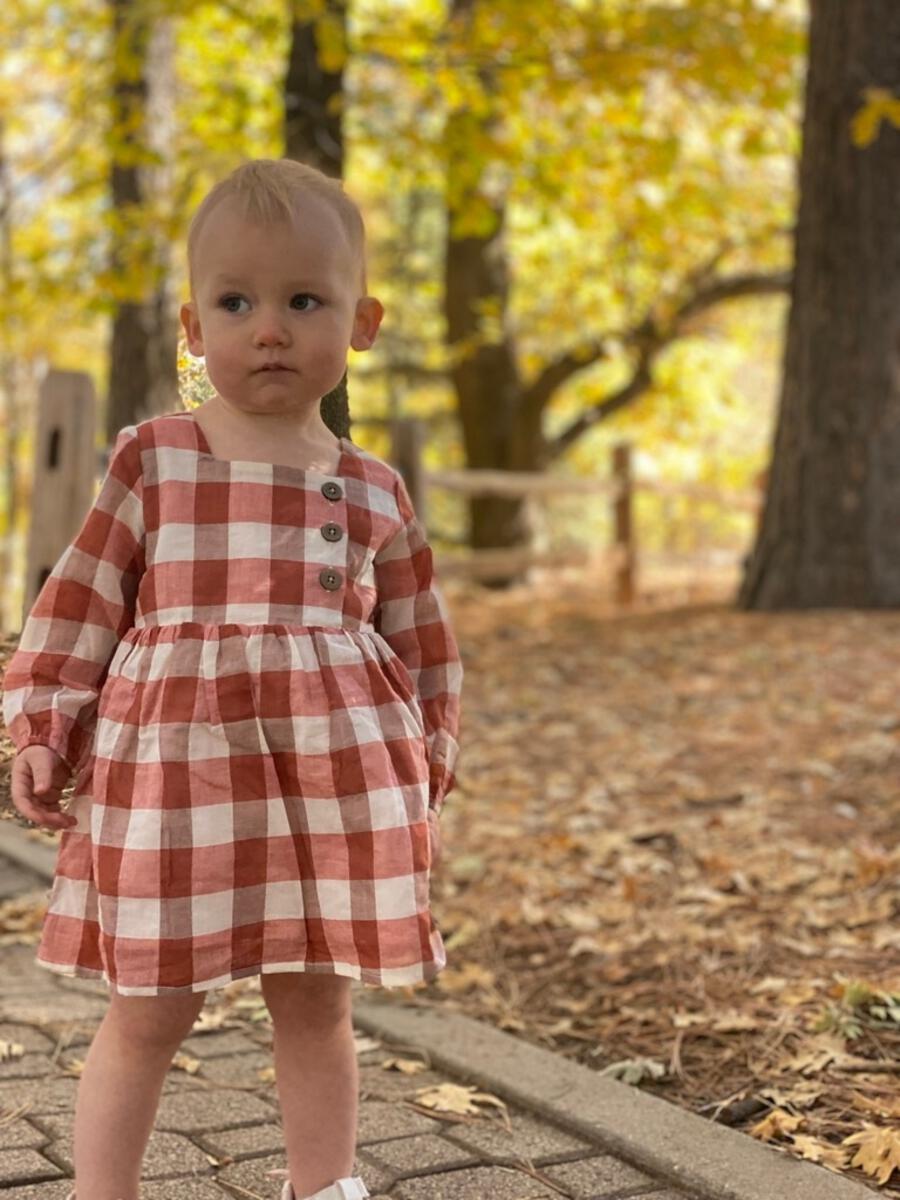 Ettie & H - Elowen Dress - Rust Plaid