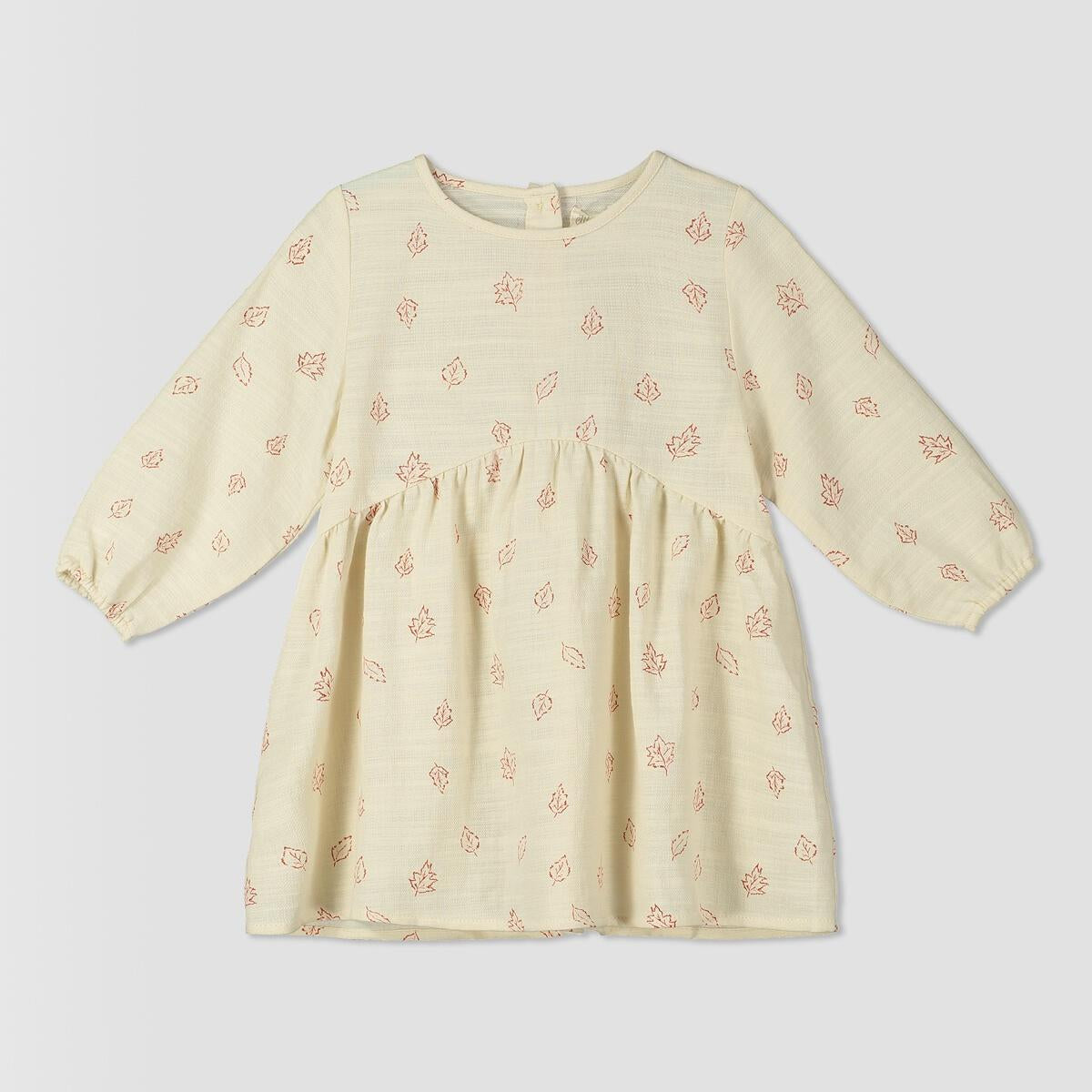 Ettie & H - Tamsyn Dress - Ivory Leaves (Woven)