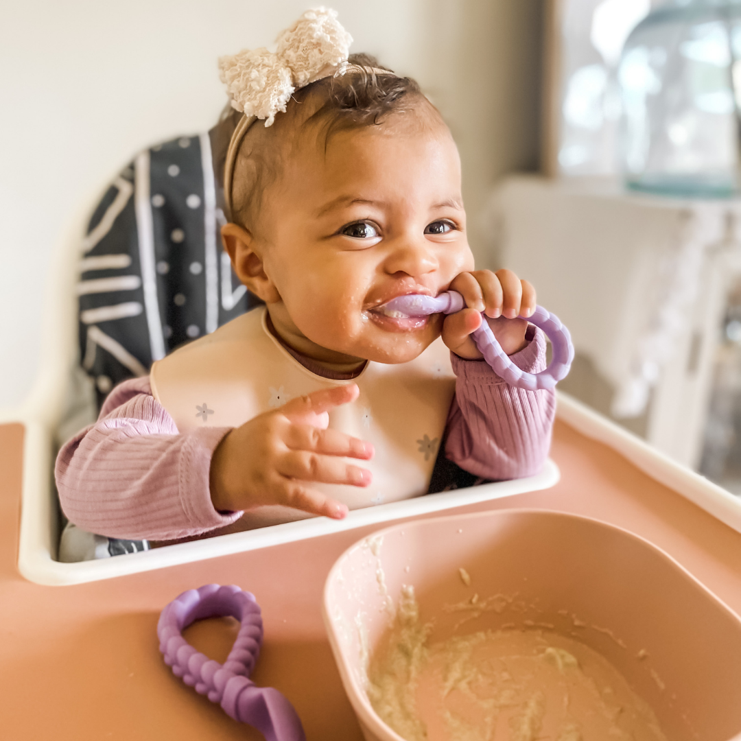 Itzy Ritzy - Sweetie Spoons™ Spoon + Fork Set: Buttercream + Toffee