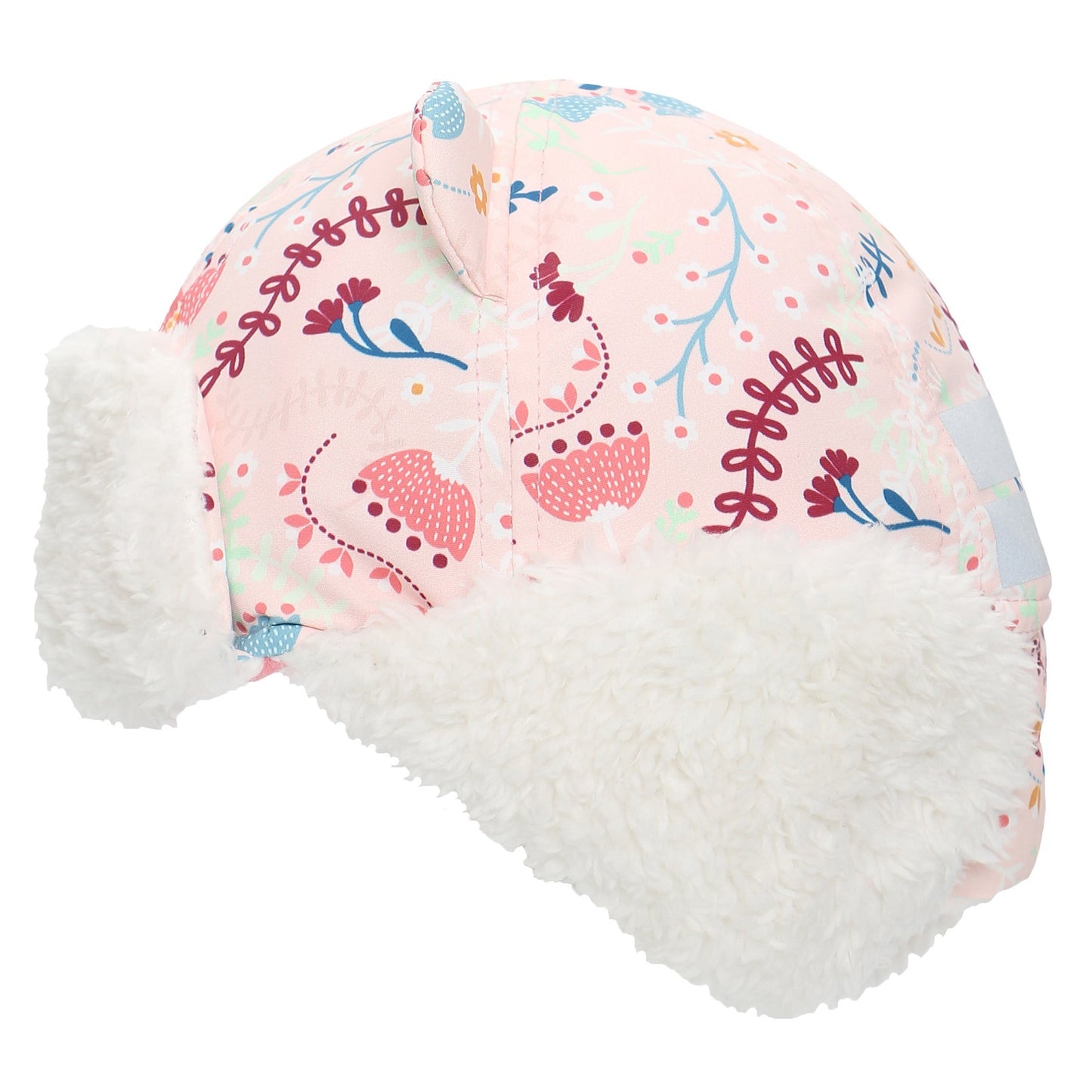 FLAP JACK KIDS - Water Repellent Trapper Hat - Floral Pink