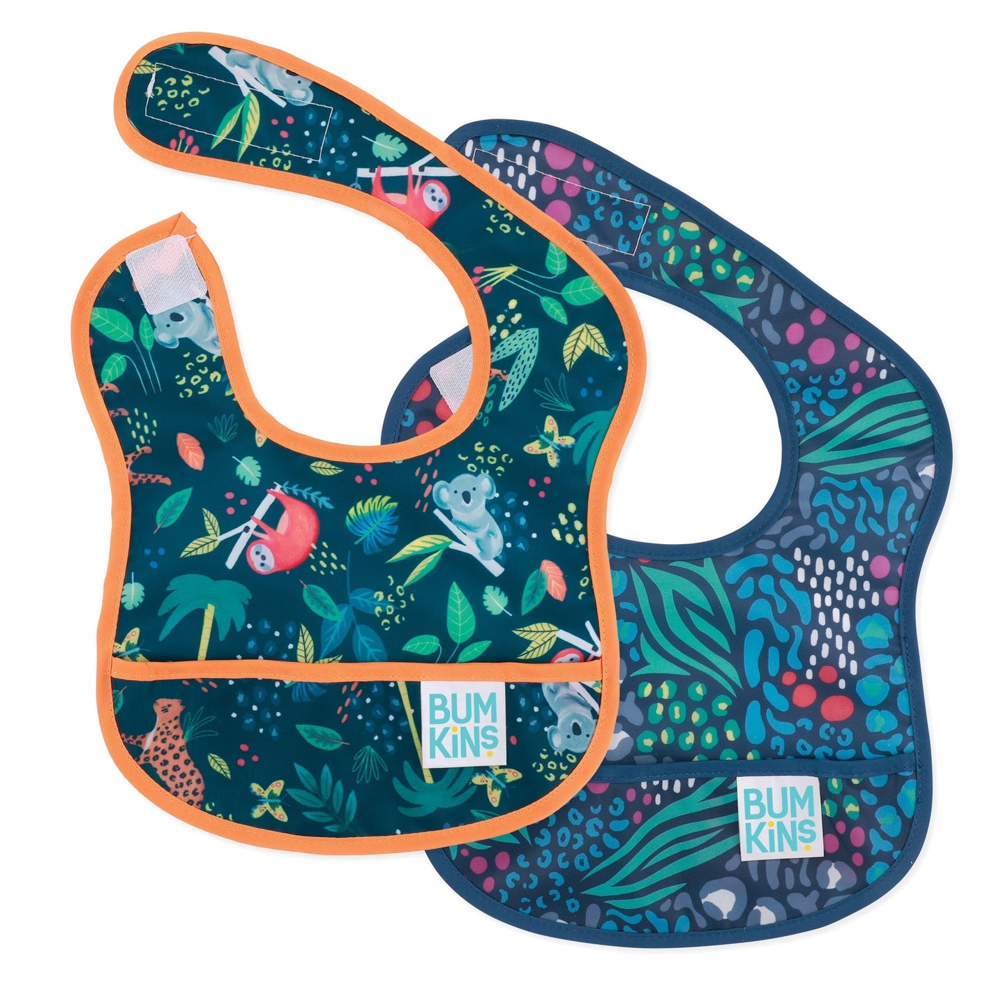 Bumkins - Starter Bib 2Pk - Jungle/Animal Prints