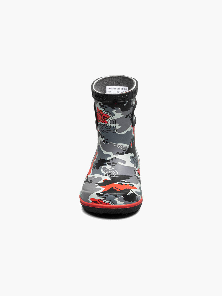 Bogs Skipper II Kids' Rain Boot Topo Camo