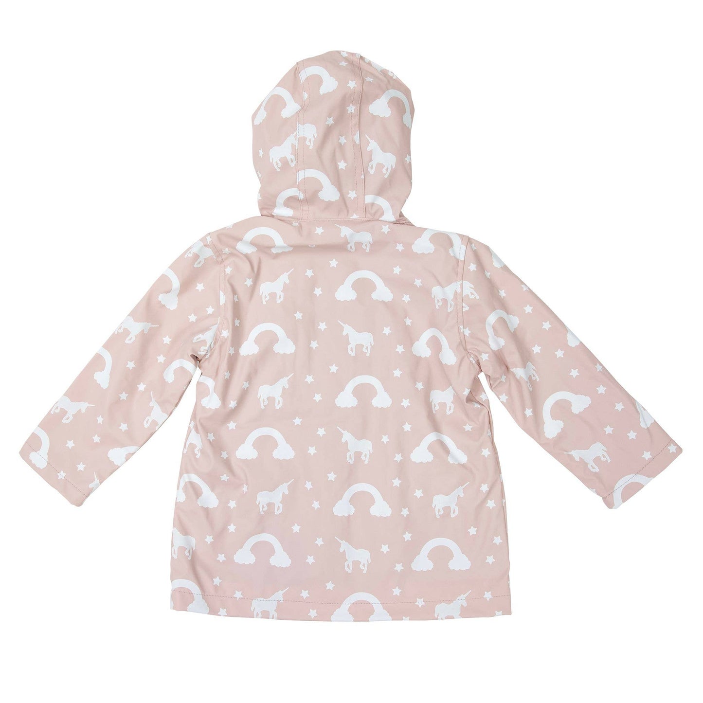 Korango - Colour Change Unicorn Raincoat Dusty Pink - Terry Towel