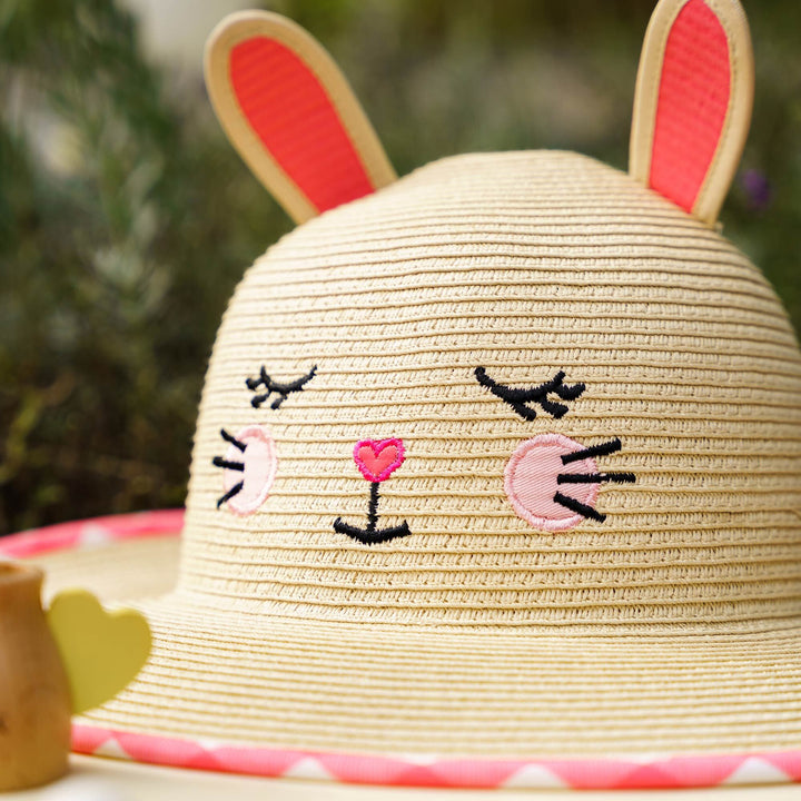 Flapjackkids - Kids Lifeguard Straw Hat - Bunny