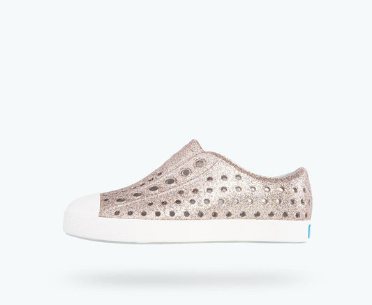 Native Shoes Jefferson Child Bling Metal Bling/Shell White