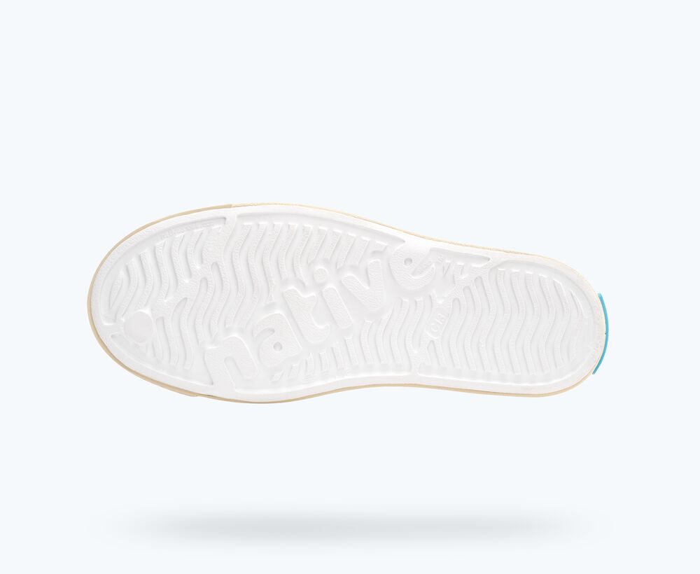 Native Shoes Jefferson Block Kids - Shell White / Bone white / Ink Plam Block