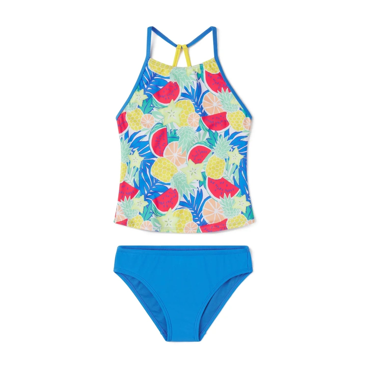 Speedo Print High Neck Tankini Set