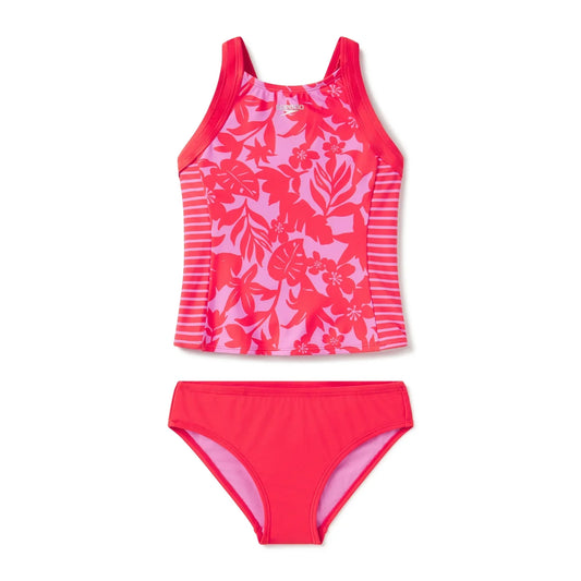 Speedo Print Block Tankini Set