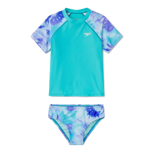 Speedo Short Sleeve Rashgaurd Set Scuba Blue