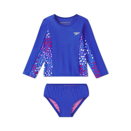 Speedo Toddler Long Sleeve Rashgaurd Dazzling Blue