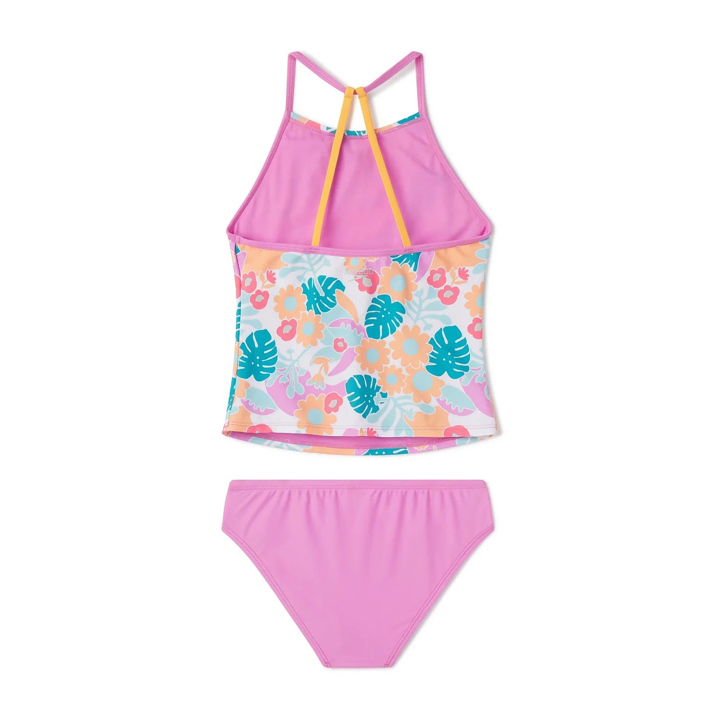 Speedo Print High Neck Tankini Set