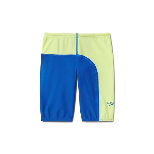 Speedo Boys Spliced Jammer Blue Yellow