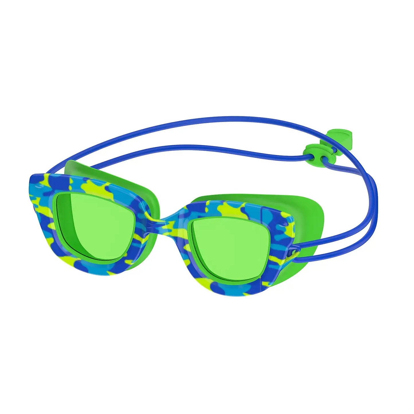 Speedo Sunny G Goggle Blue Camo/Jello Green 430 3-8 Y