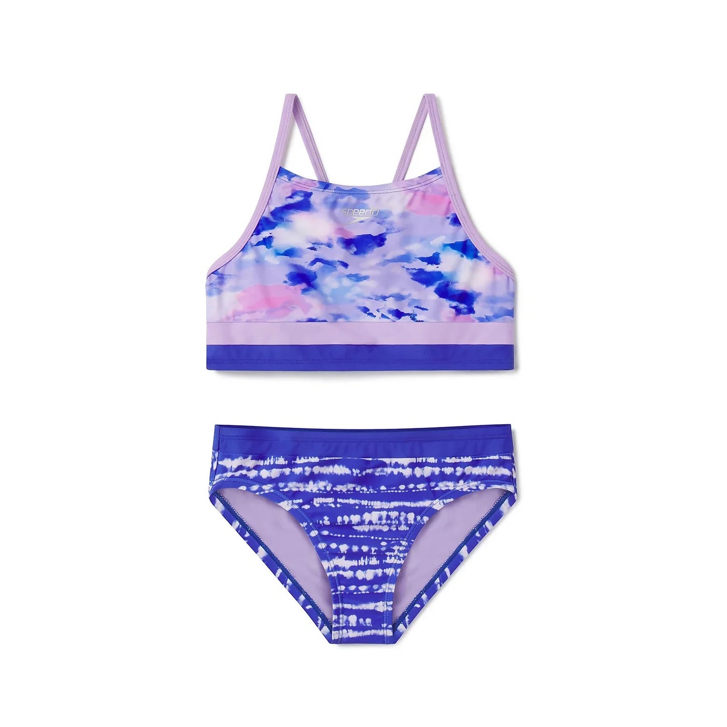 Speedo Print Block Tankini Set