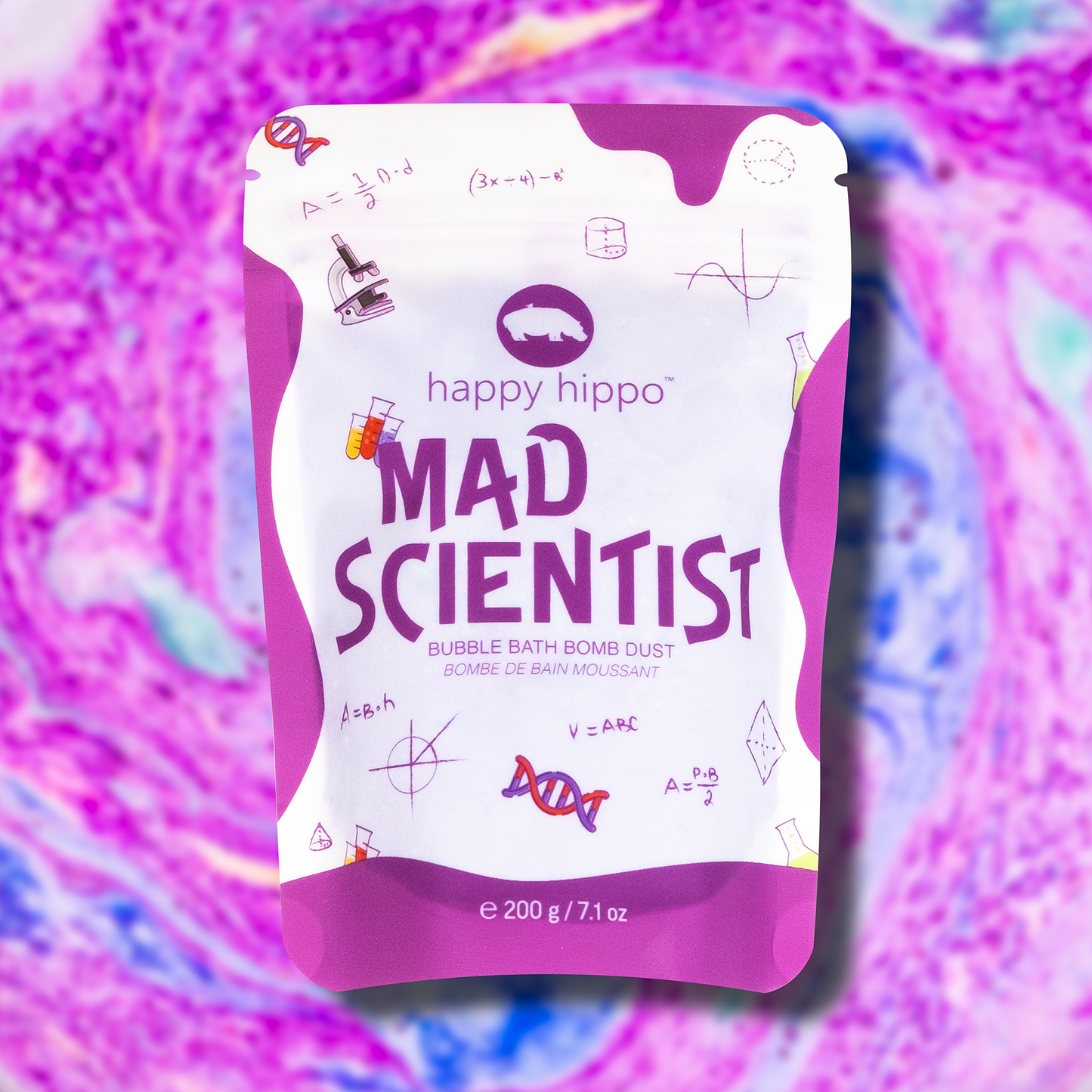 Happy Hippo Bath - Mad Scientist - Bubble Bomb Dust