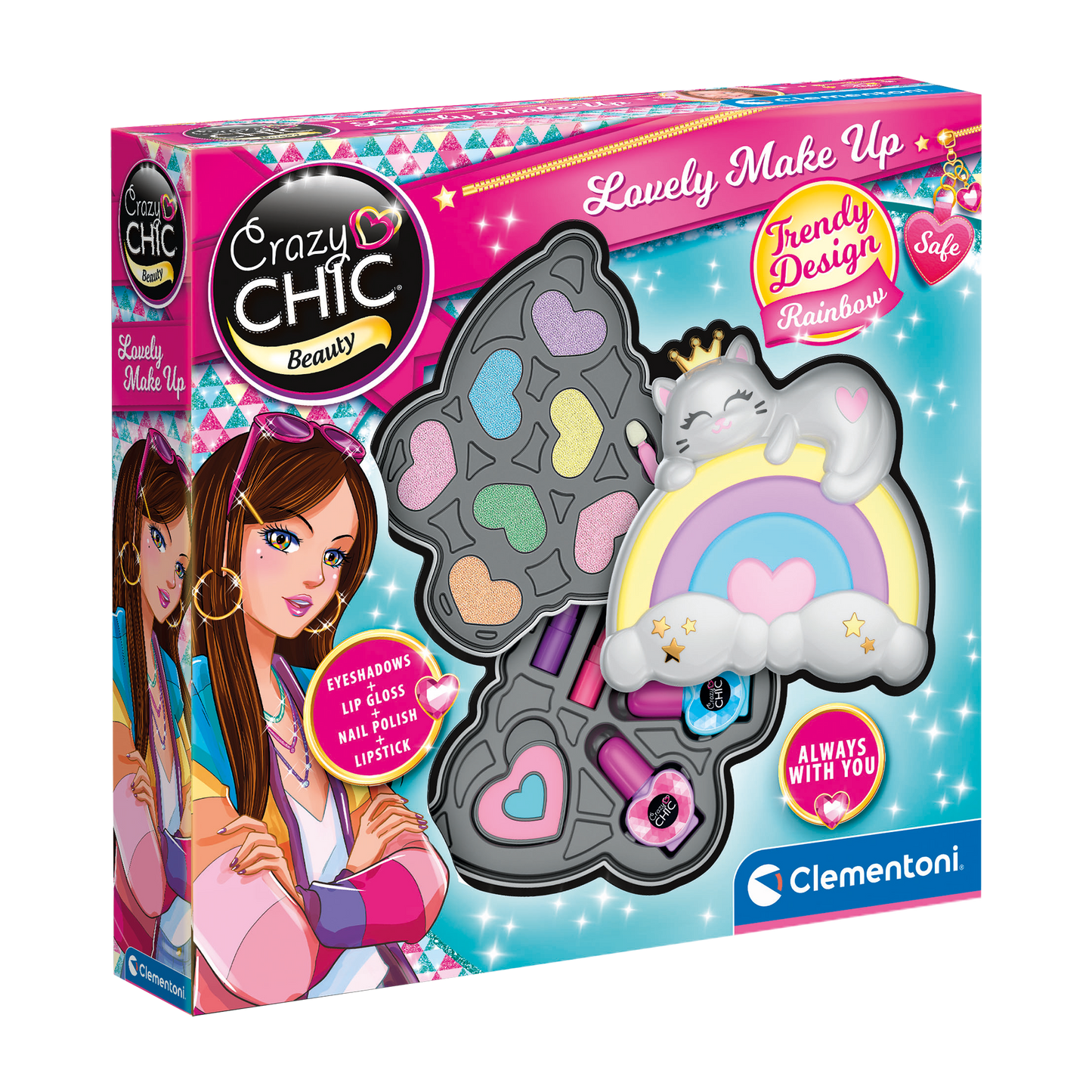 CLEMENTONI CRAZY CHIC: LOVELY MAKE UP - RAINBOW