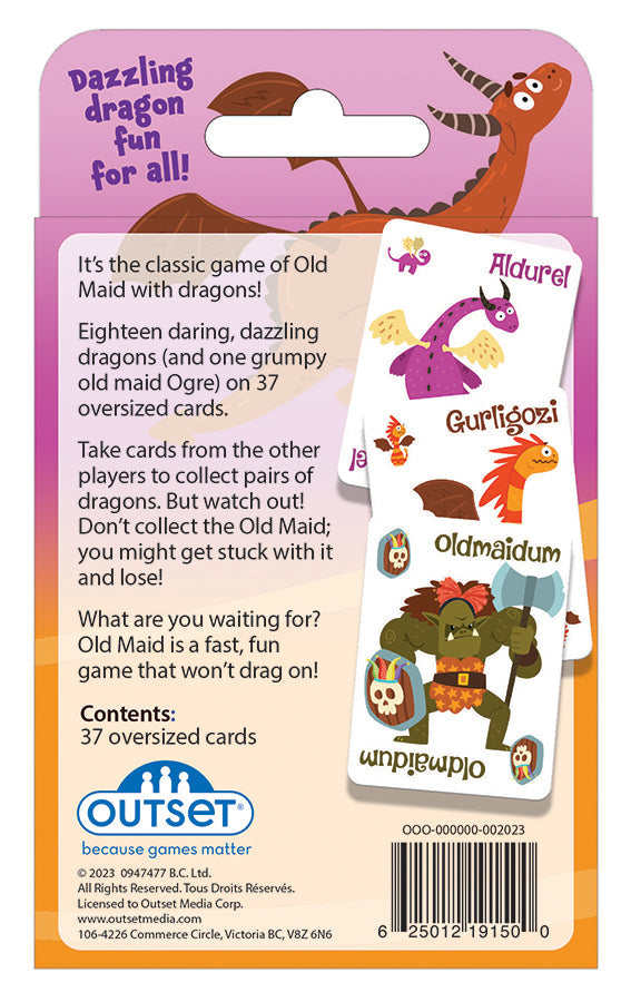 Outset - Dragons Old Maid Card Game