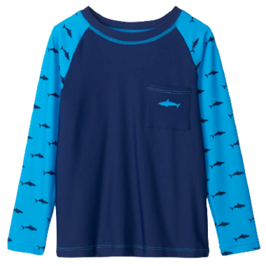 Hatley Silhouette Sharks Long Sleeve Rashguard