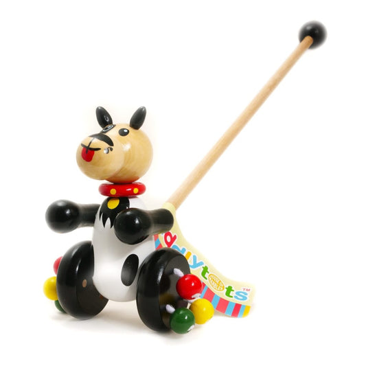 House Of Marbles-Wooden Push-Along Puppy