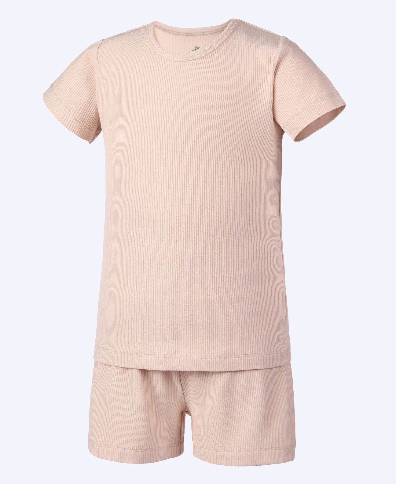 Earth Baby Outfitters-Bamboo Ribbed Short Sleeve Pajamas