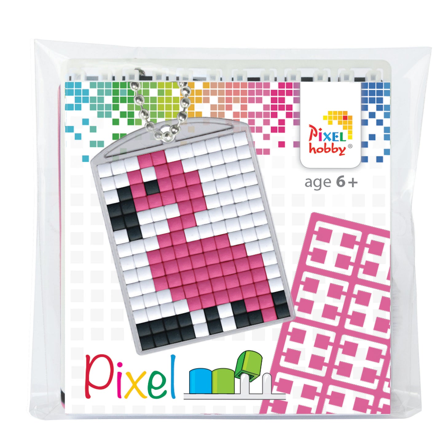 Pixelhobby - Medallion Keyring Starter Set - Flamingo