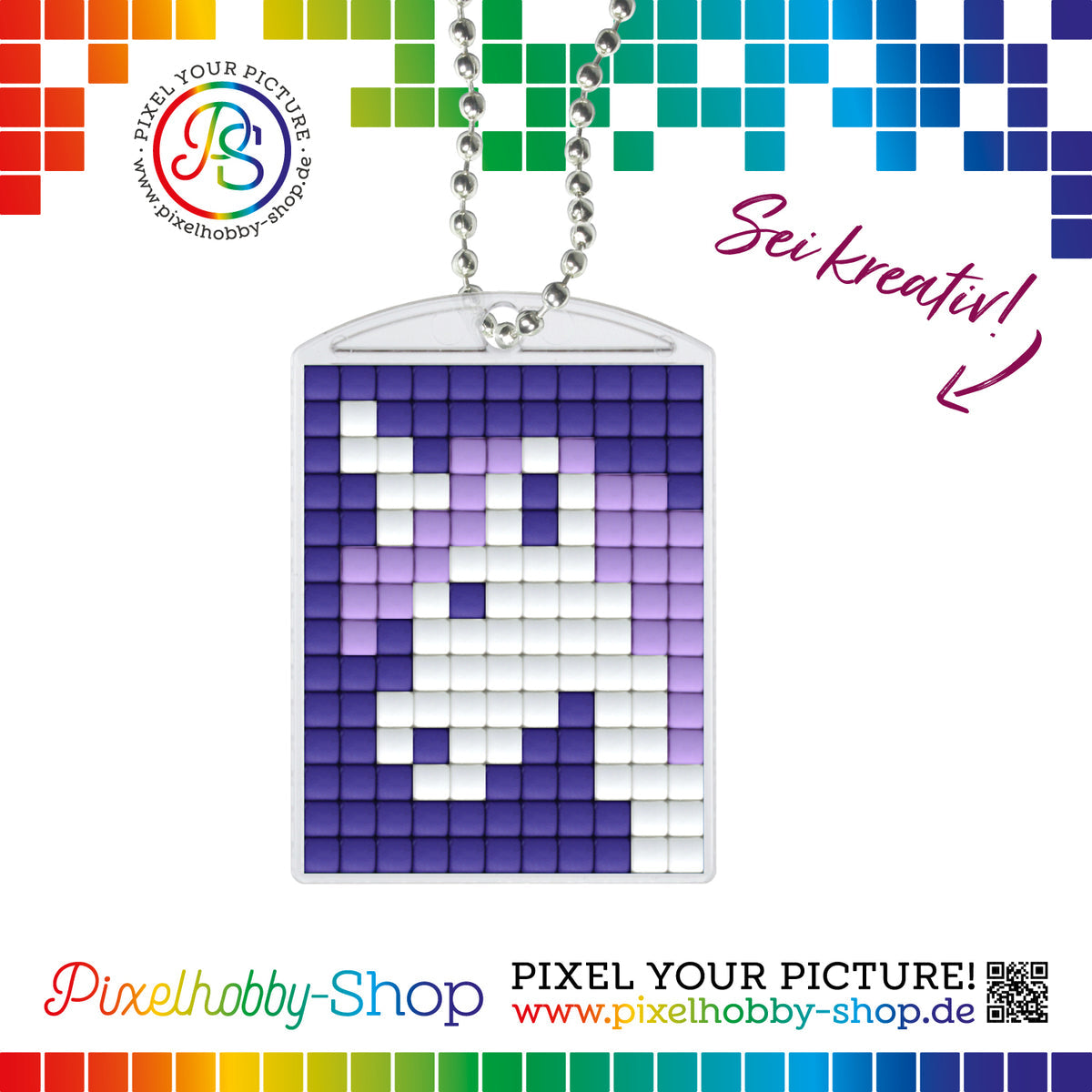 Pixelhobby - Medallion Keyring Starter Set - Unicorn