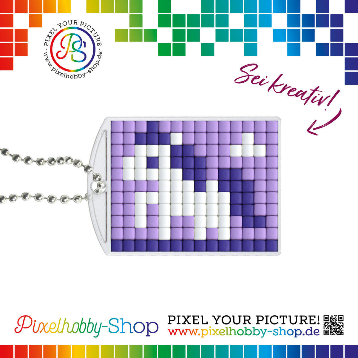 Pixelhobby - Medallion Keyring Starter Set - Unicorn