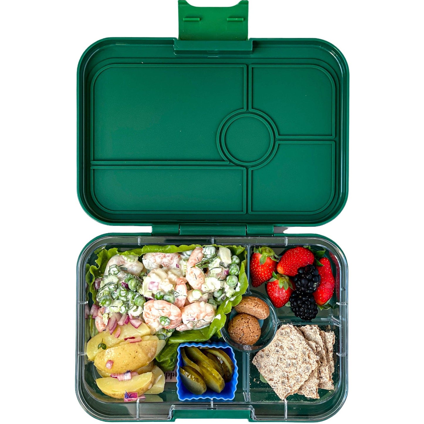 Yumbox - Leakproof Tapas Greenwich Green 4C Tray - Largest