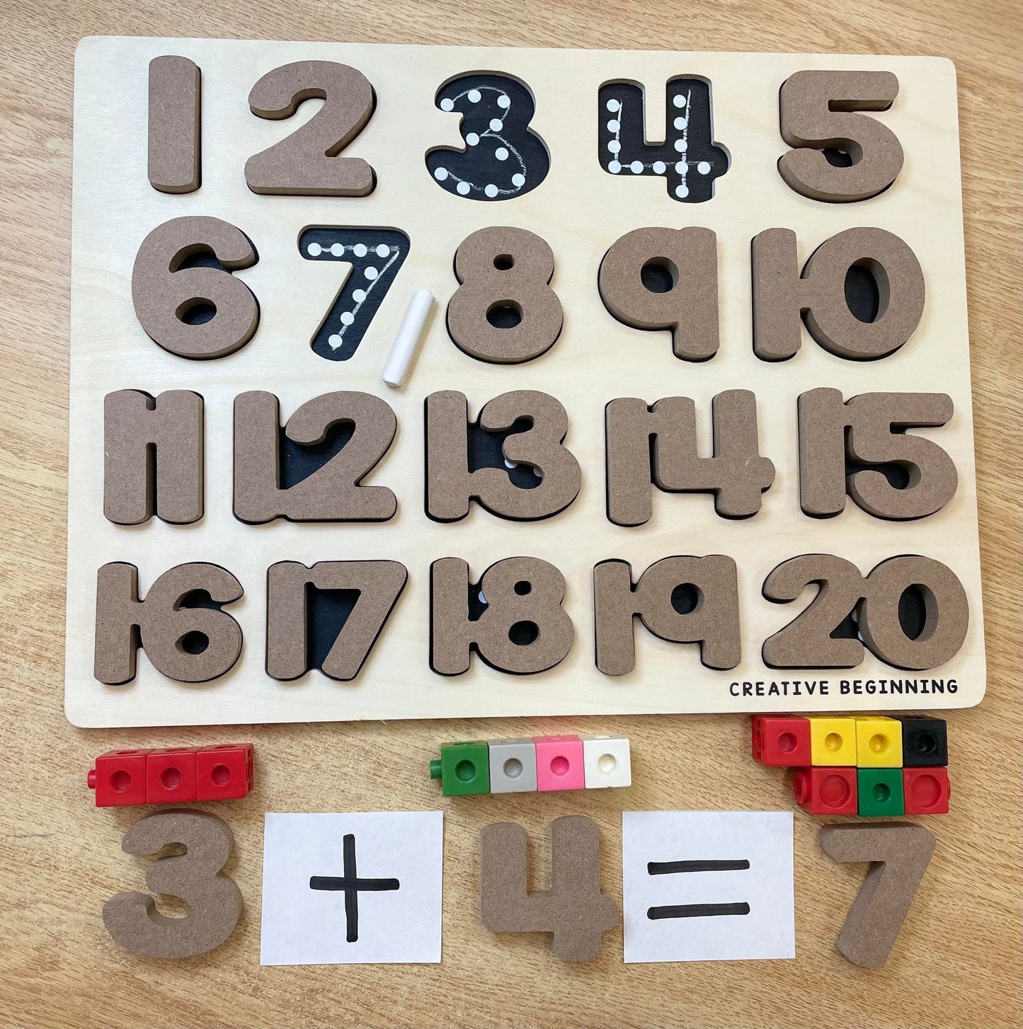 Creative Beginning-Numbers Raised Puzzle