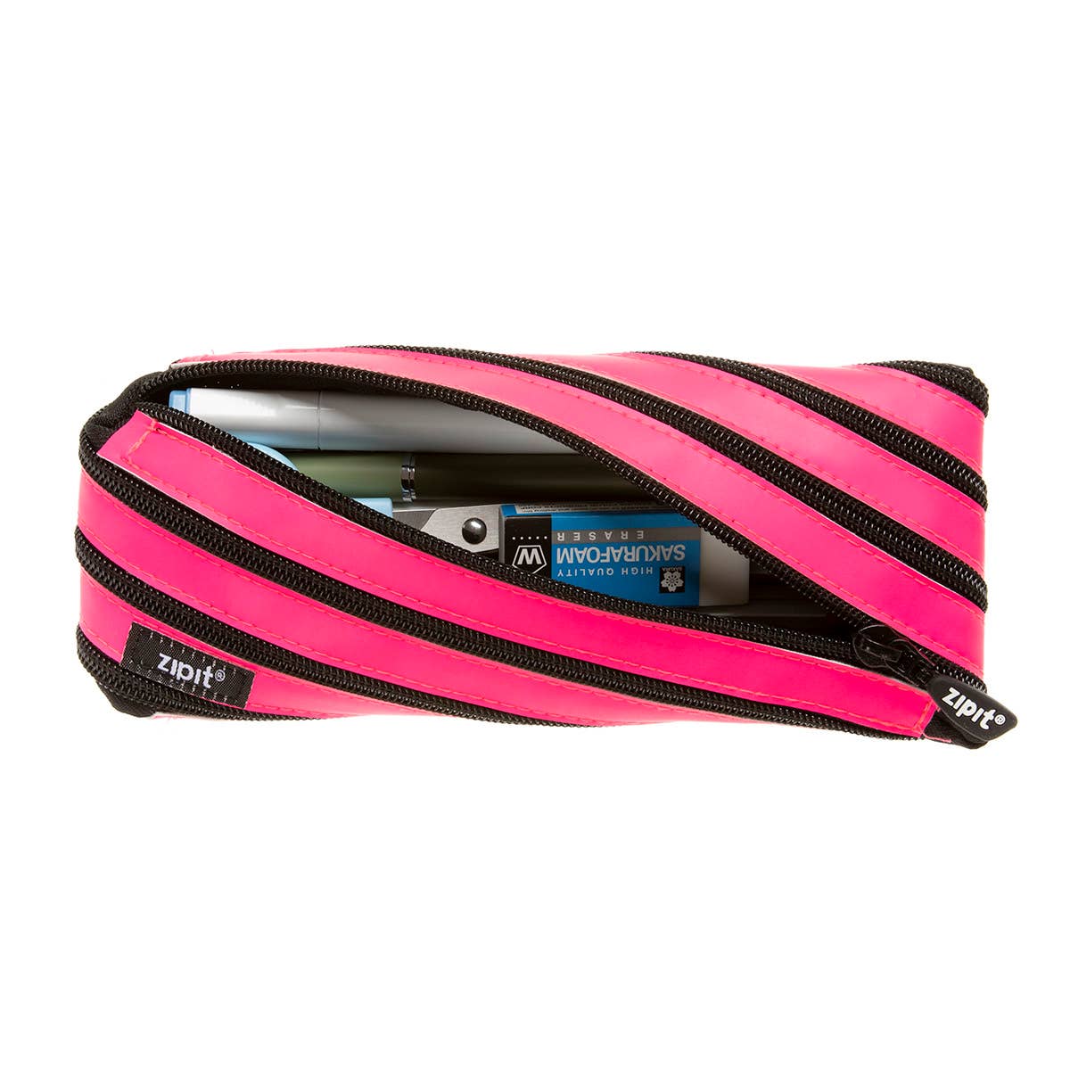 ZIPIT - ZIPIT Neon Pencil Case, Pink