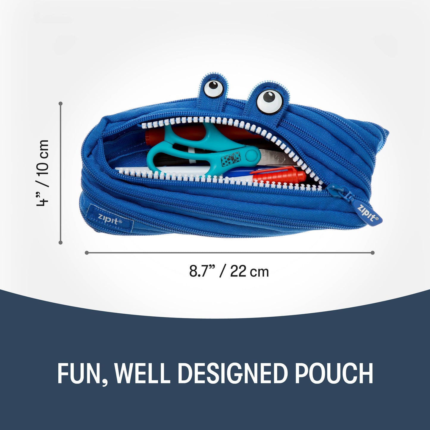 ZIPIT - ZIPIT Monster Pencil Case, Blue