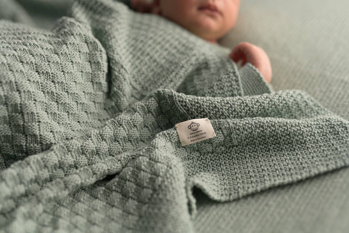 Micu Micu - Square Mint Baby Blanket