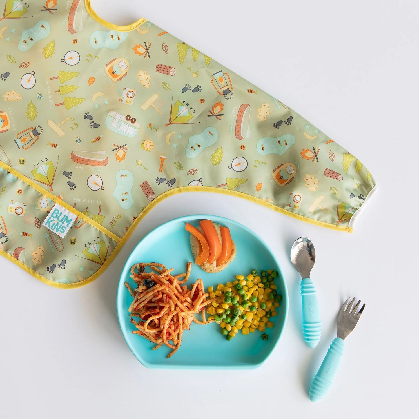 Bumkins - Sleeved Bib - Happy Campers