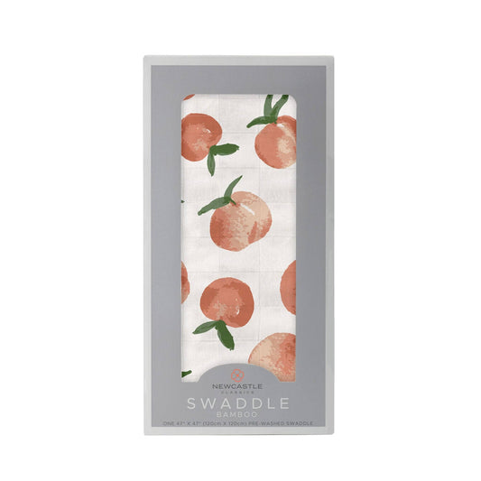 Newcastle Classics - Carnelian Peaches Bamboo Swaddle