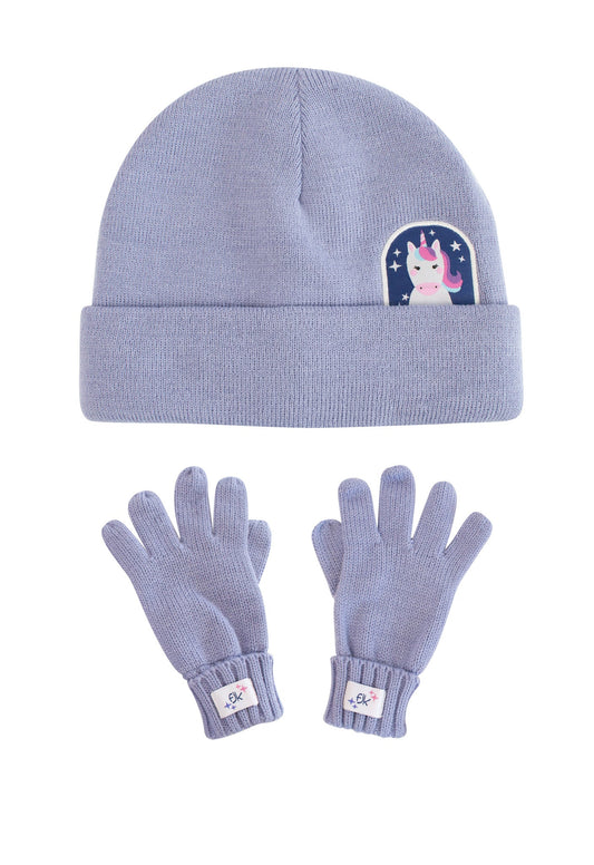 FlapJack Kids Toque & Gloves Set - Unicorn