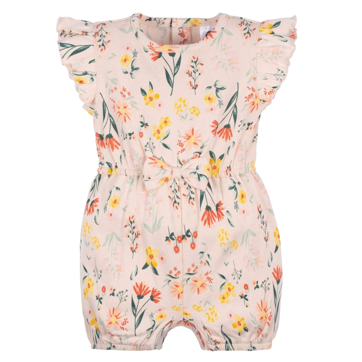 Gerber - Gerber 1-Pack Baby Girl Wildflower Romper