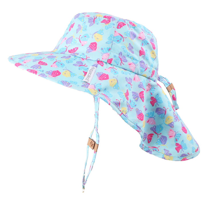 Flapjackkids - Sun Hat Neck Cape - Butterfly