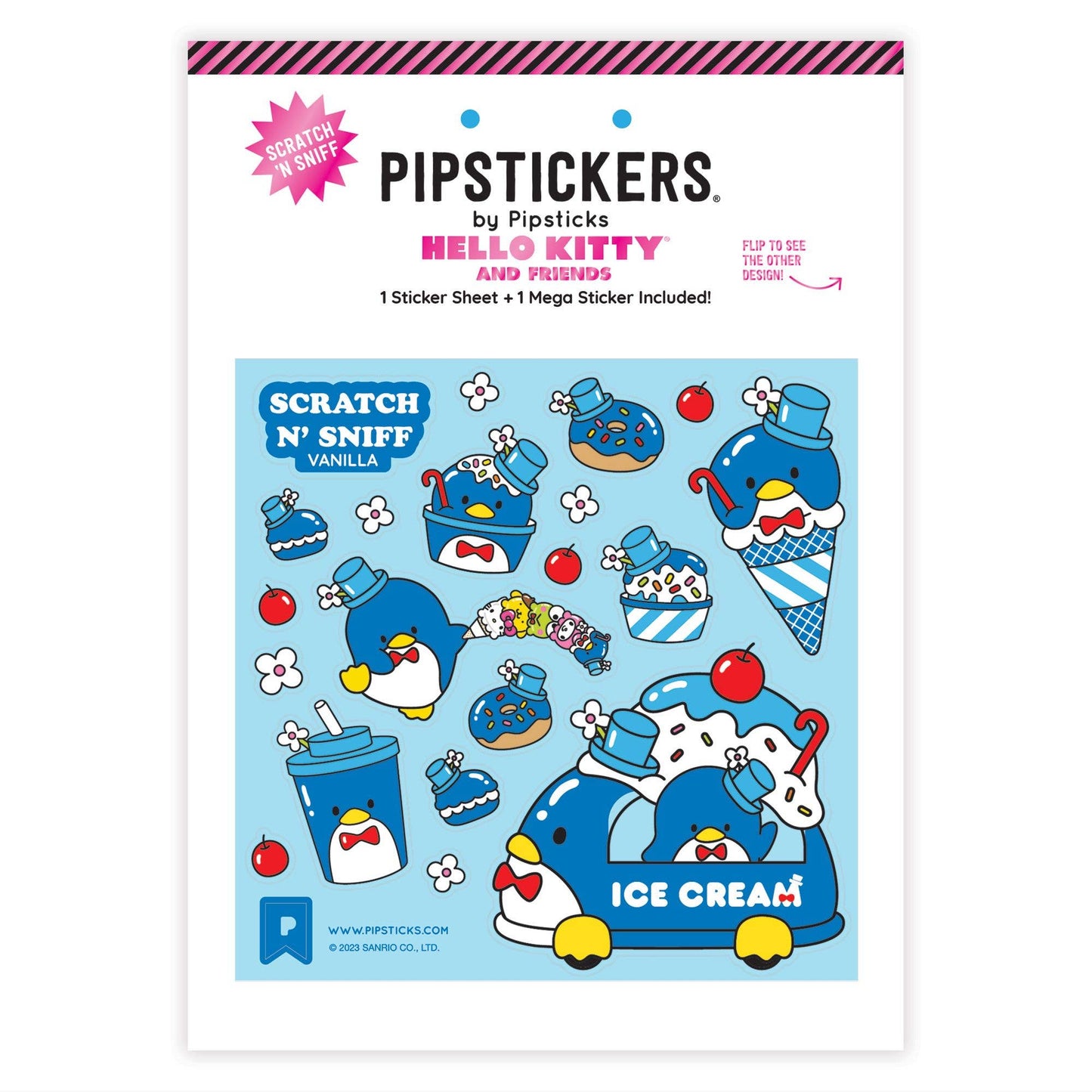 Pipsticks - Tuxedosam Treat Trolley Scratch 'N Sniff (2Ct) Stickers