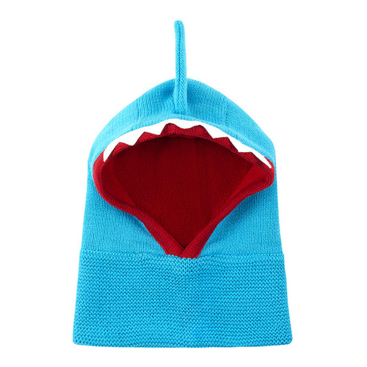 ZOOCCHINI -BabyToddler Knit Balaclava Hat-Sherman the Shark