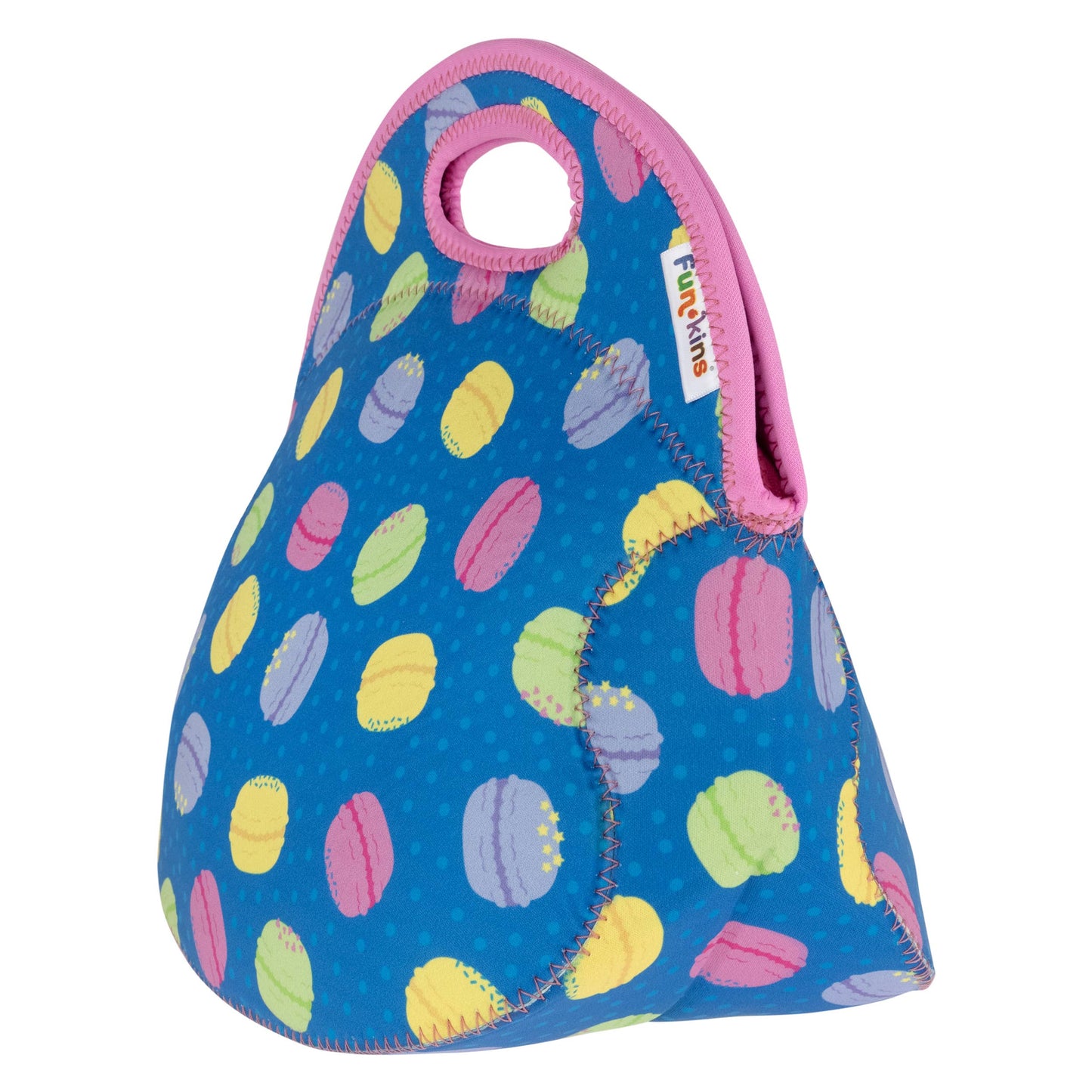 My Funkins - Large, Machine Washable Lunch Bag for Kids - Macarons