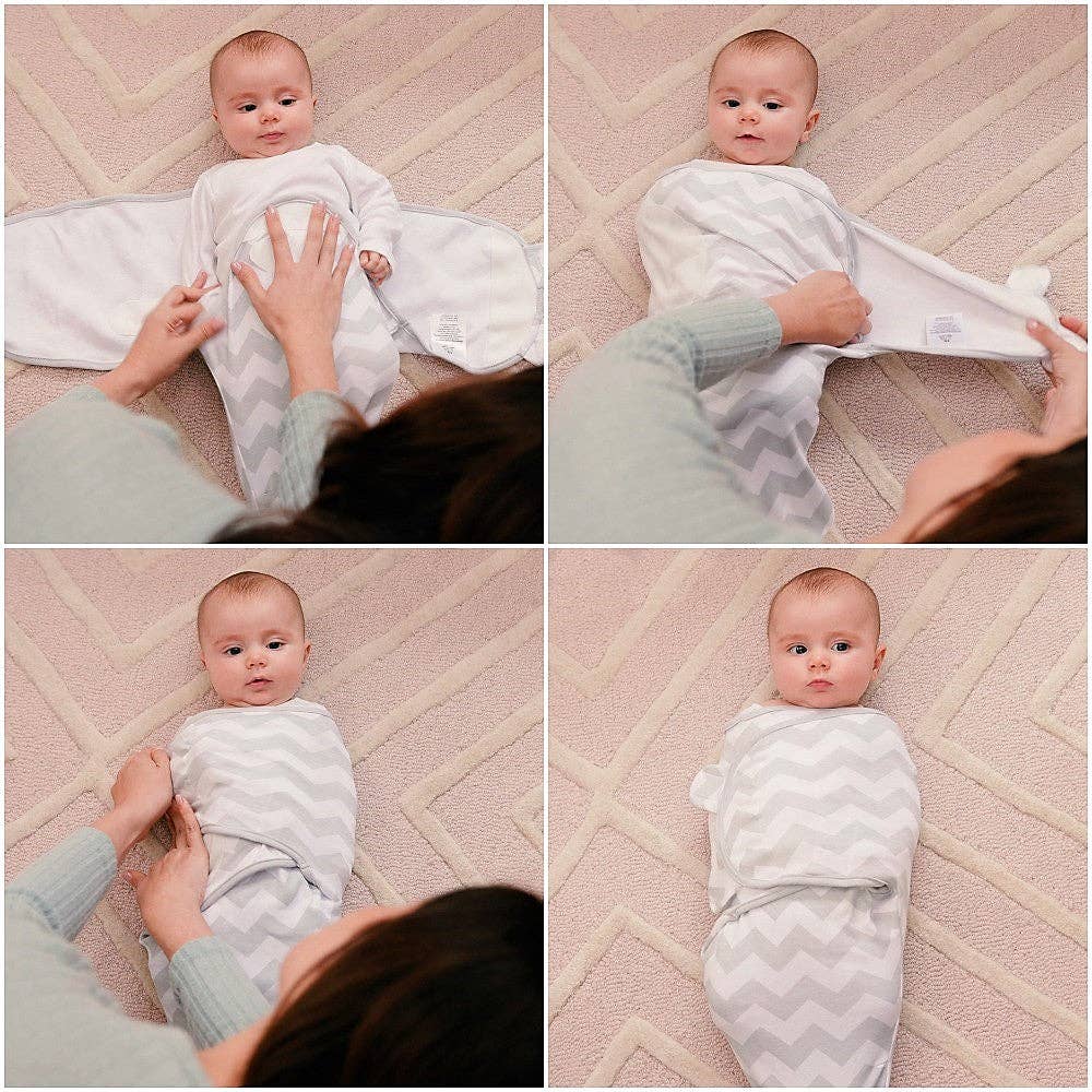 Comfy Cubs - Baby Easy Swaddle Blankets - Pack Of 3 By Comfy Cubs: Small/Medium / Blush/Mauve/Mulberry