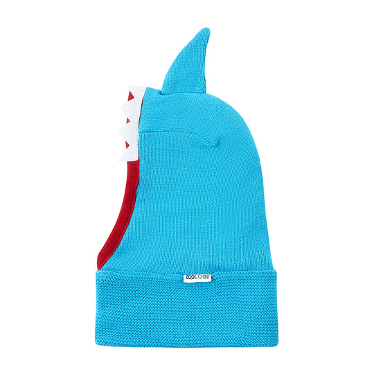 ZOOCCHINI -BabyToddler Knit Balaclava Hat-Sherman the Shark