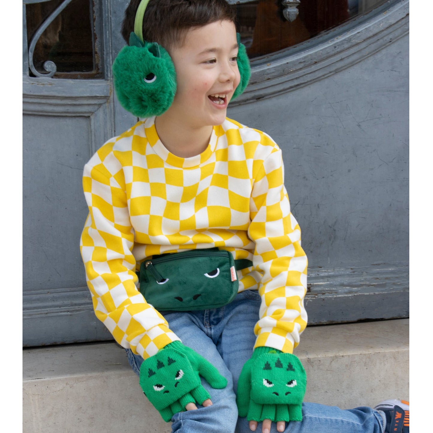 Rockahula: T-Rex Knitted Gloves