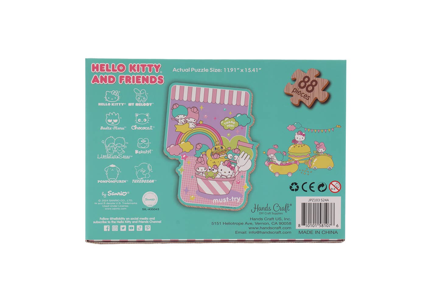 Hands Craft - Hello Kitty Wooden Jigsaw Puzzle: Sanrio