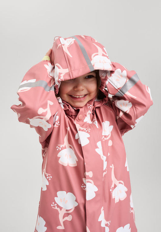 Reima Waterproof Rain Jacket Vesi Rose Blush