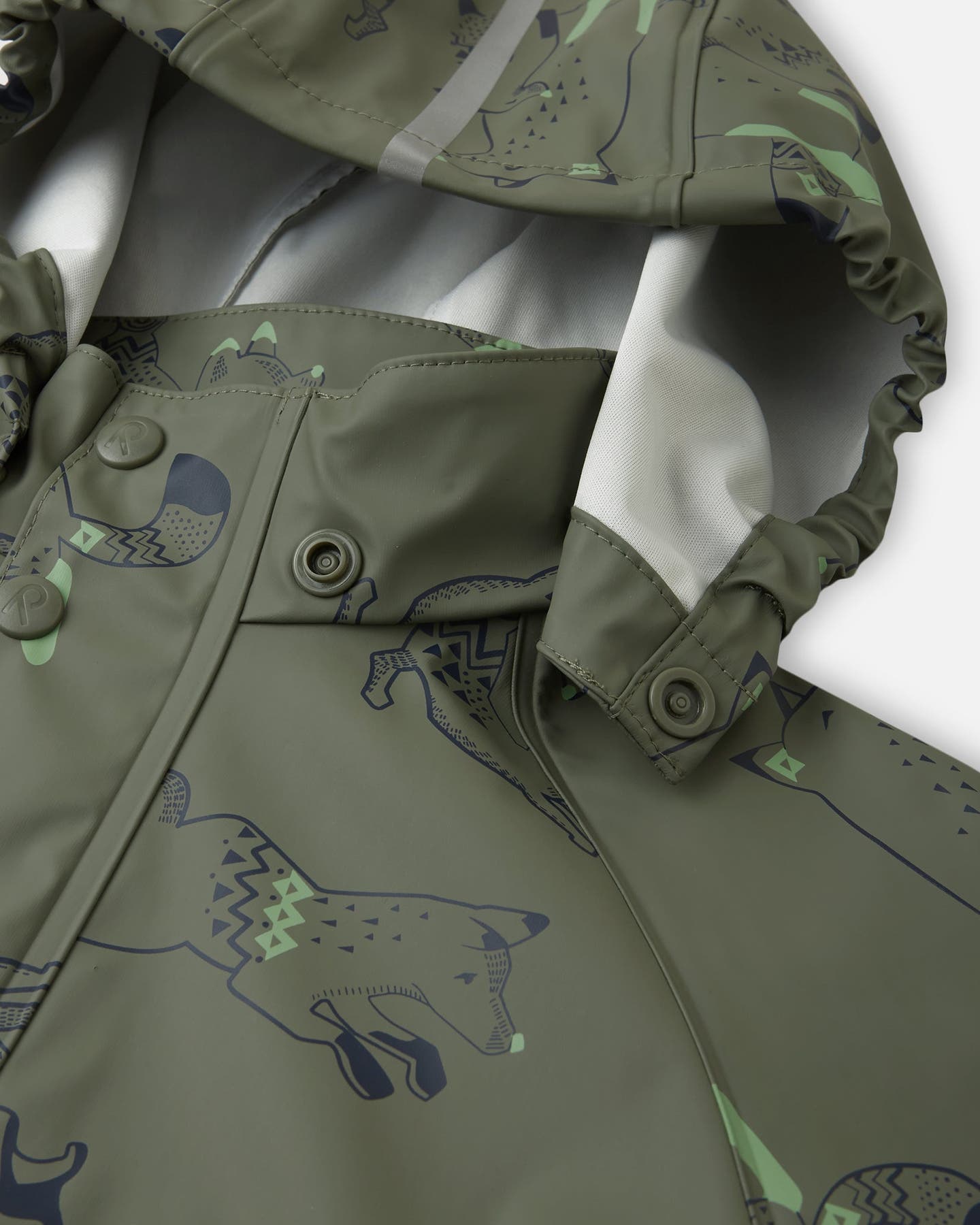 Reima Waterproof Rain Jacket Vesi Greyish Green